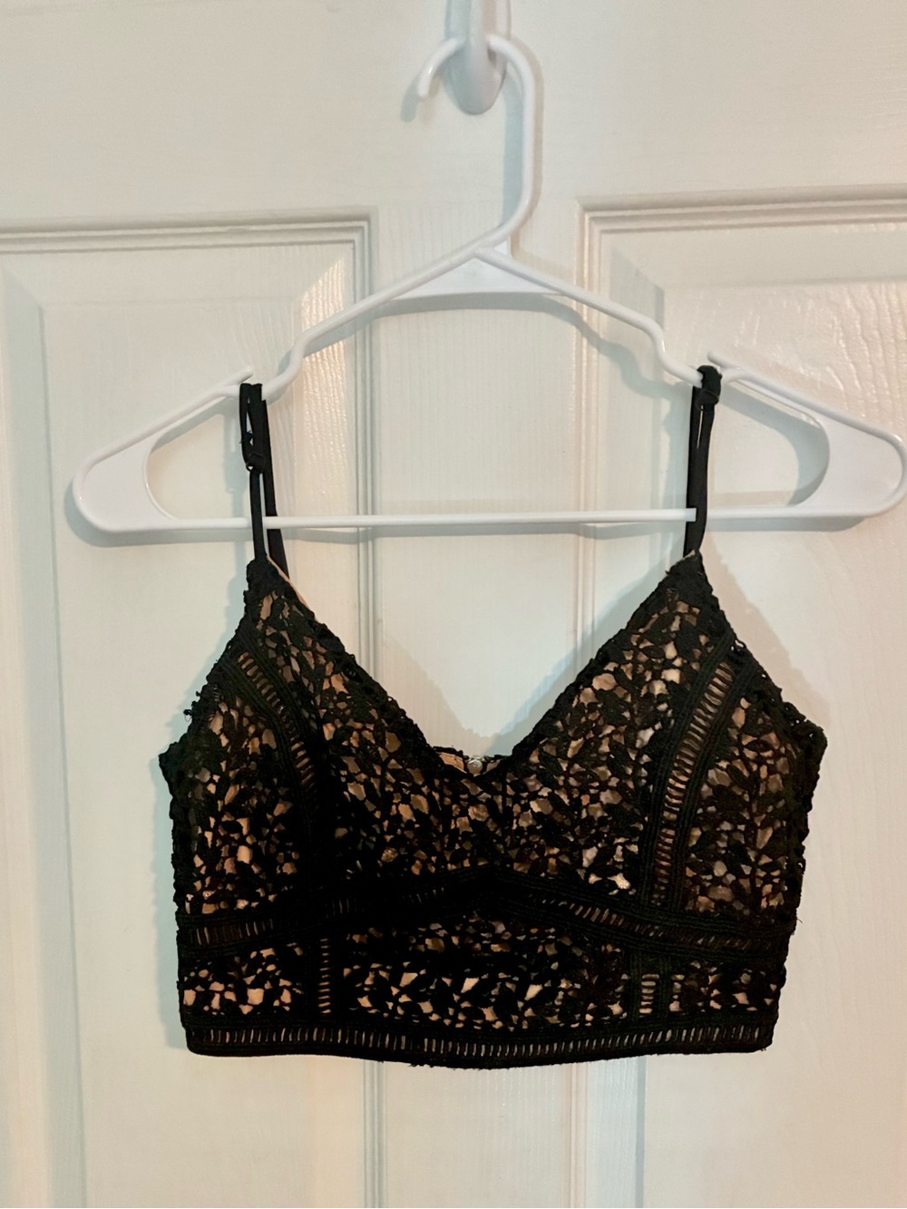 Kendall & Kylie Black Trim Tan Top